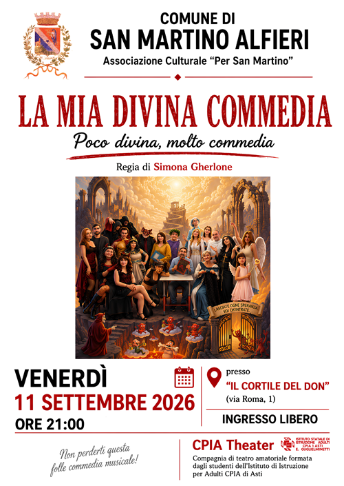 Commedia teatrale "La mia Divina Commedia. Poco divina, molto commedia"