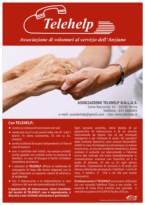 Telehelp - Associazione di volontari al servizio dellAnziano